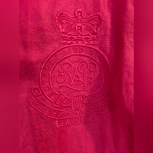 Lauren Ralph Lauren Womens Button Front Tunic Top Neon Pink  100% Linen 3X - Picture 3 of 8